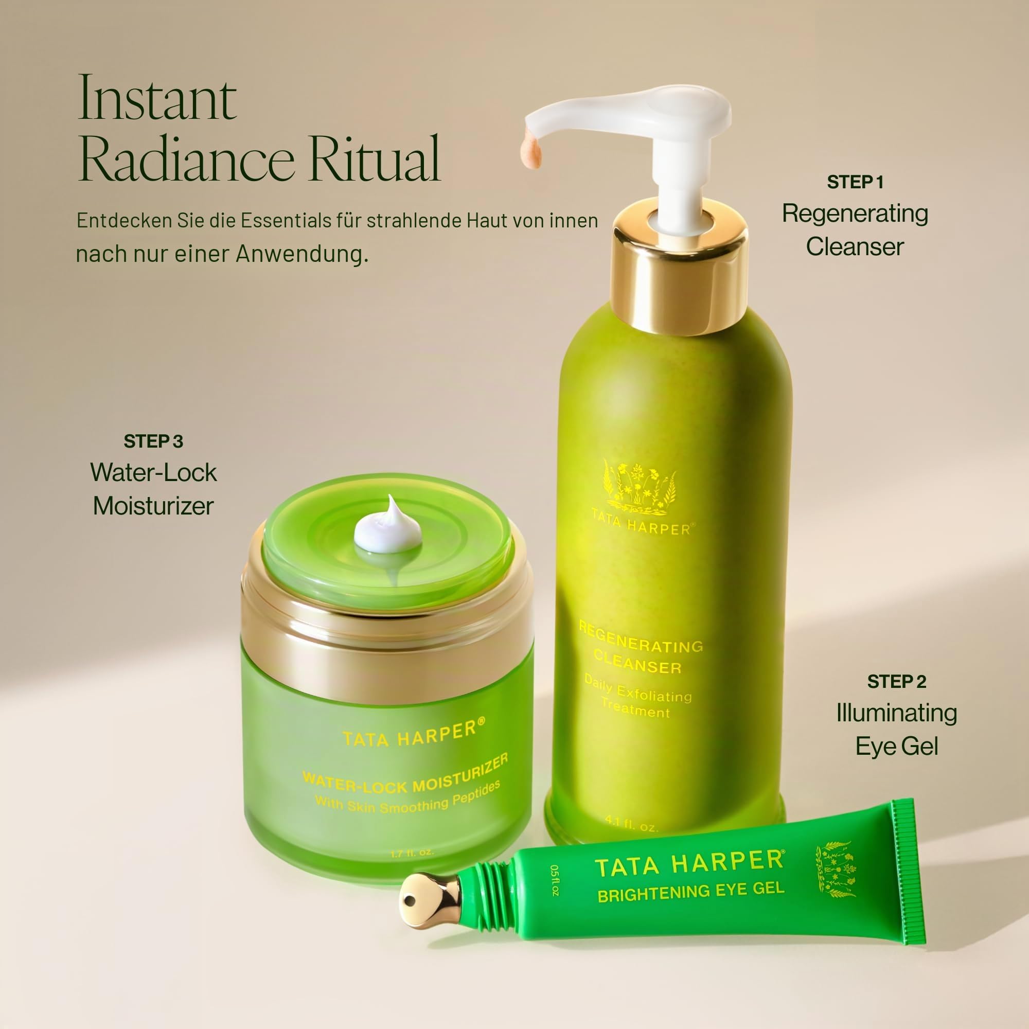 Tata Harper Regenerating Cleanser, Tägliches Peeling, entfernt Unreinheiten und Unschönheiten, für strahlende und glatte Haut, 125ml