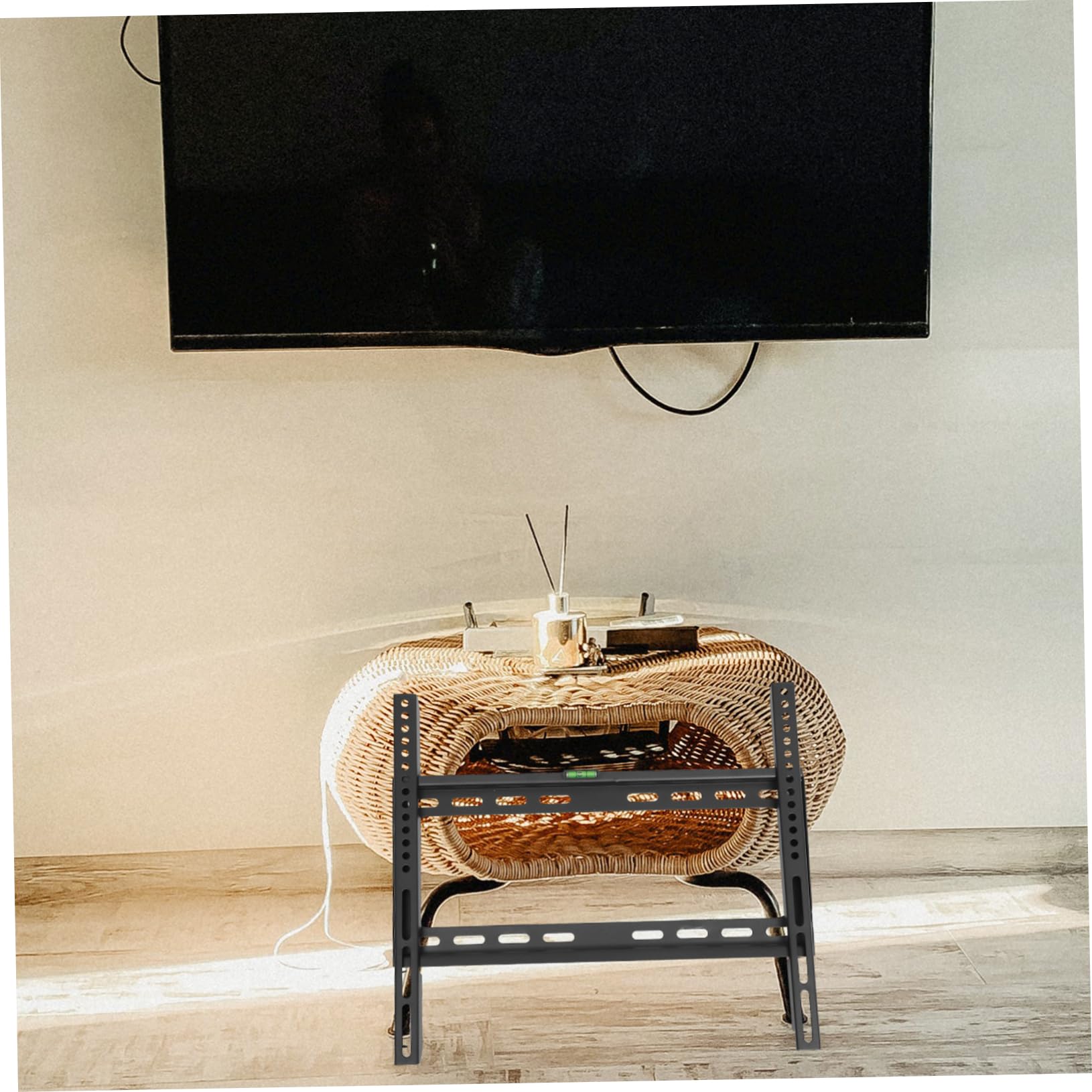Homoyoyo Supporto Tv Da Parete Per Tv Led Lcd Da Design Salvaspazio Installazione Facile Ottimizza Lo Spazio Per Soggiorno e Camera