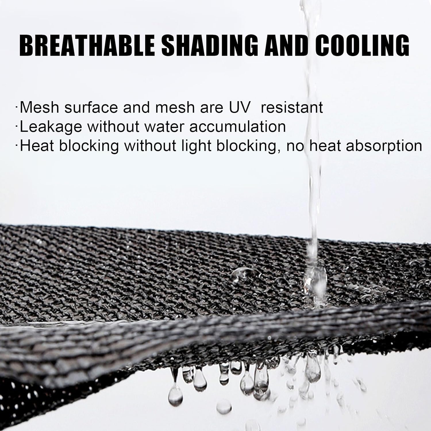 Shade Cloth 90% Black Sunblock Net for Garden Patio, Shade Sails for Garden Plants Greenhouse Chicken Coop Outdoor Pergola Lawn Kennel Sun Protection Net Cover (10x20FT)