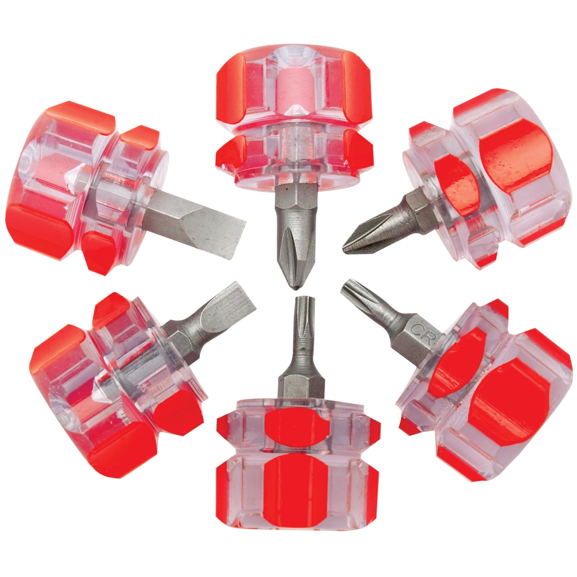 PERFORMANCE TOOL 1420 CR-V - Set di cacciaviti con Punte magnetiche e Manici in plastica Trasparente, 20 Pezzi, per Fai da Te e Uso Professionale
