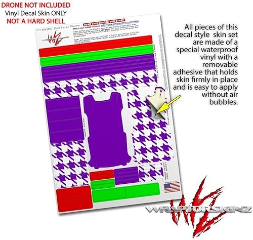 Miniatura 4 de Paquete de 2 calcomanías para DJI Ryze Tello Drone Solids Collection Purple Drone no incluido