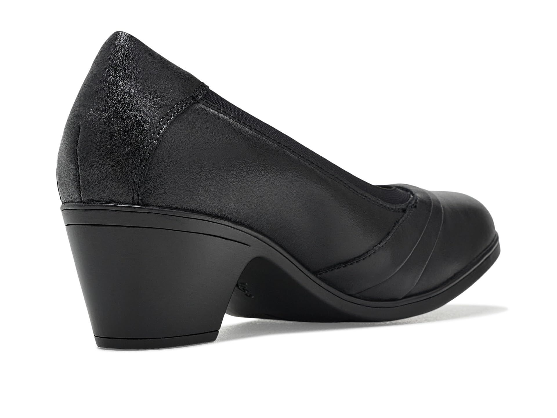 Clarks Emily 2 damskie Gracie, czarna skóra, 5,5