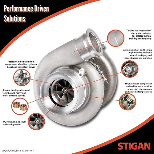 Miniatura 8 de Nuevo turbocompresor Stigan Turbo para Volkswagen VW Golf GTI Jetta GLI Mk4 y nuevo escarabajo 1.8T wcódigo de motor AWV - Stigan 847-1028 nuevo