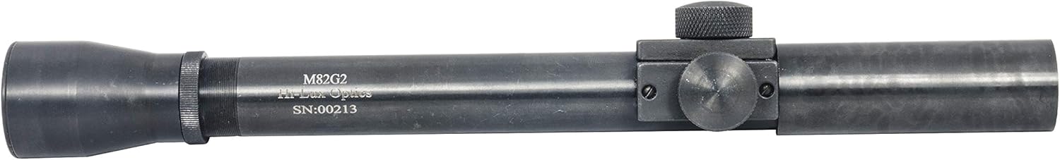 Hi-Lux M82G2 2.5X Vintage Rifle Scope – 7/8" Steel Tube, Post Reticle, 0.5 MOA Clicks, CMP NRA Legal – Black