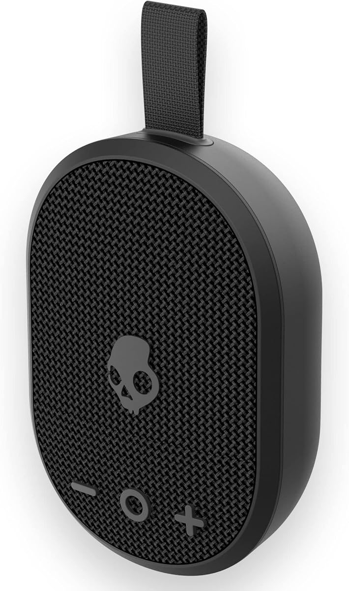 Skullcandy Ounce Altavoz Bluetooth inalámbrico - Mini altavoz portátil impermeable IPX7 con batería de 16 horas, radiador pasivo de disparo hacia abajo y correa de transporte de nailon balístico