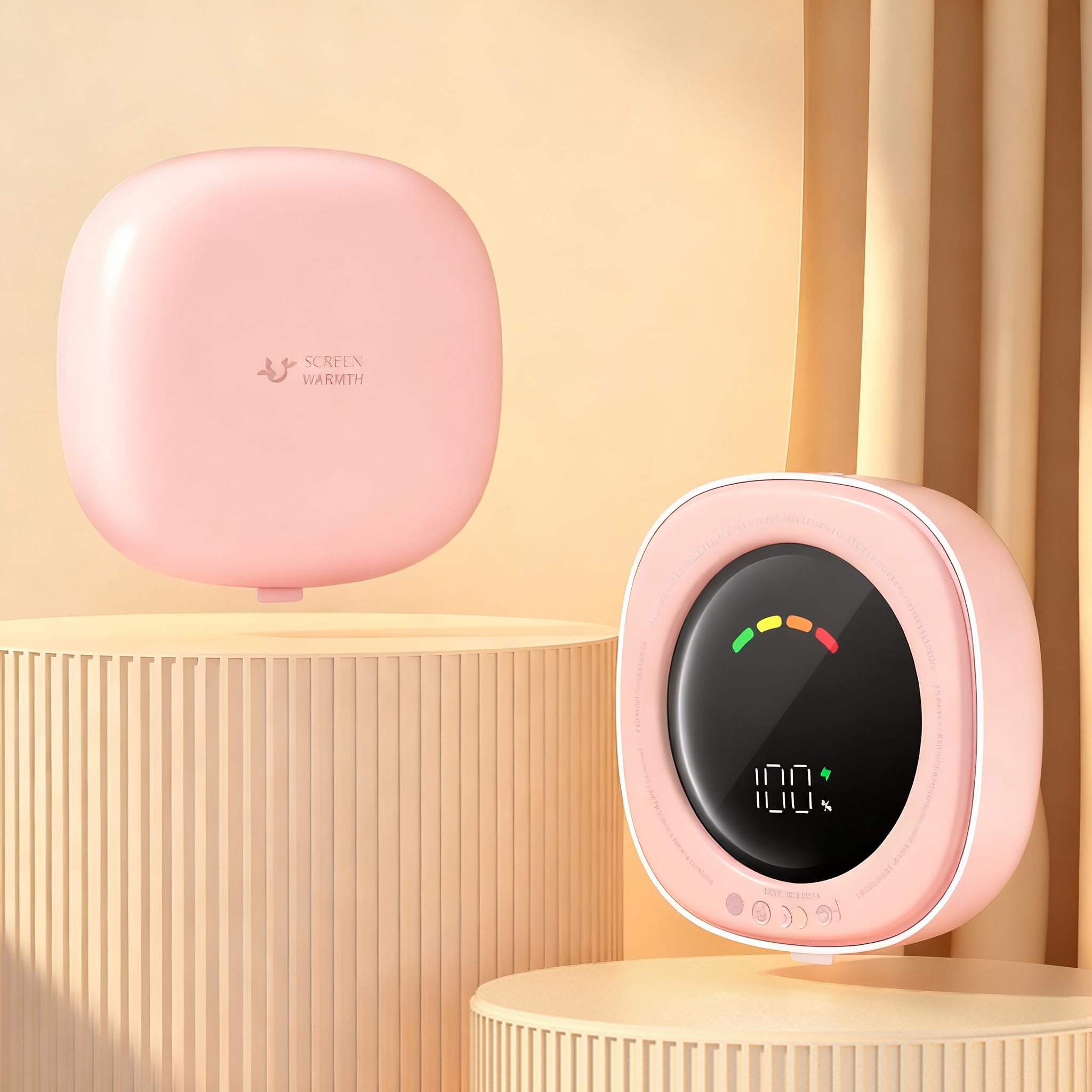 Scaldamani rotondi ricaricabili, confezione da 2, mini scaldamani elettrici, riutilizzabili, scaldamani portatili per donne e uomini, campeggio all'aperto, attrezzatura da caccia