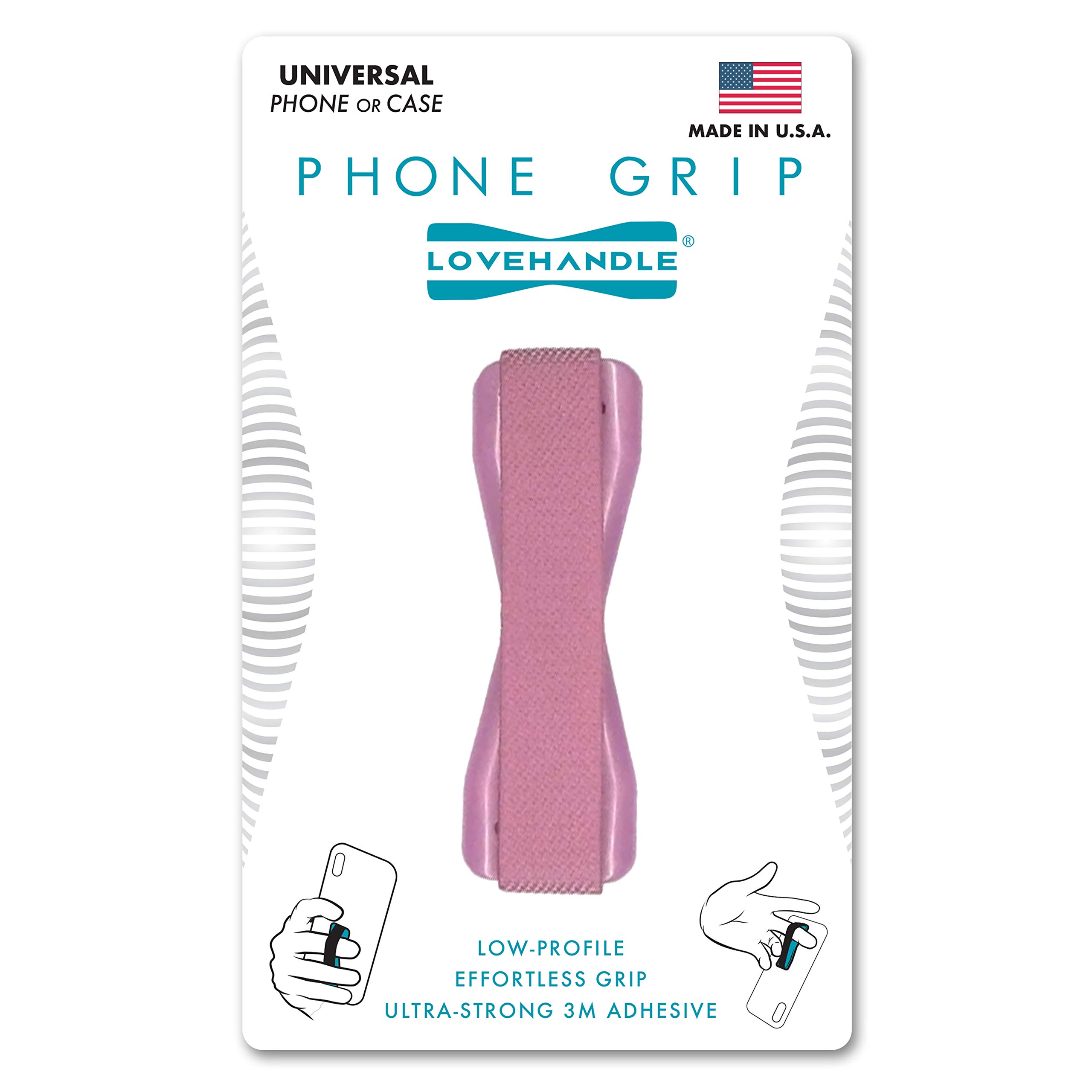 LOVEHANDLE Original Universal Phone Grip - Solid Blush