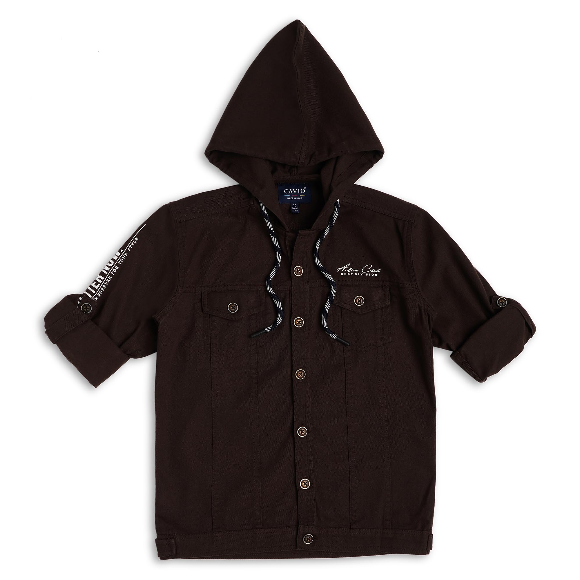 CAVIO Boys Casual Jacket with T-shirt