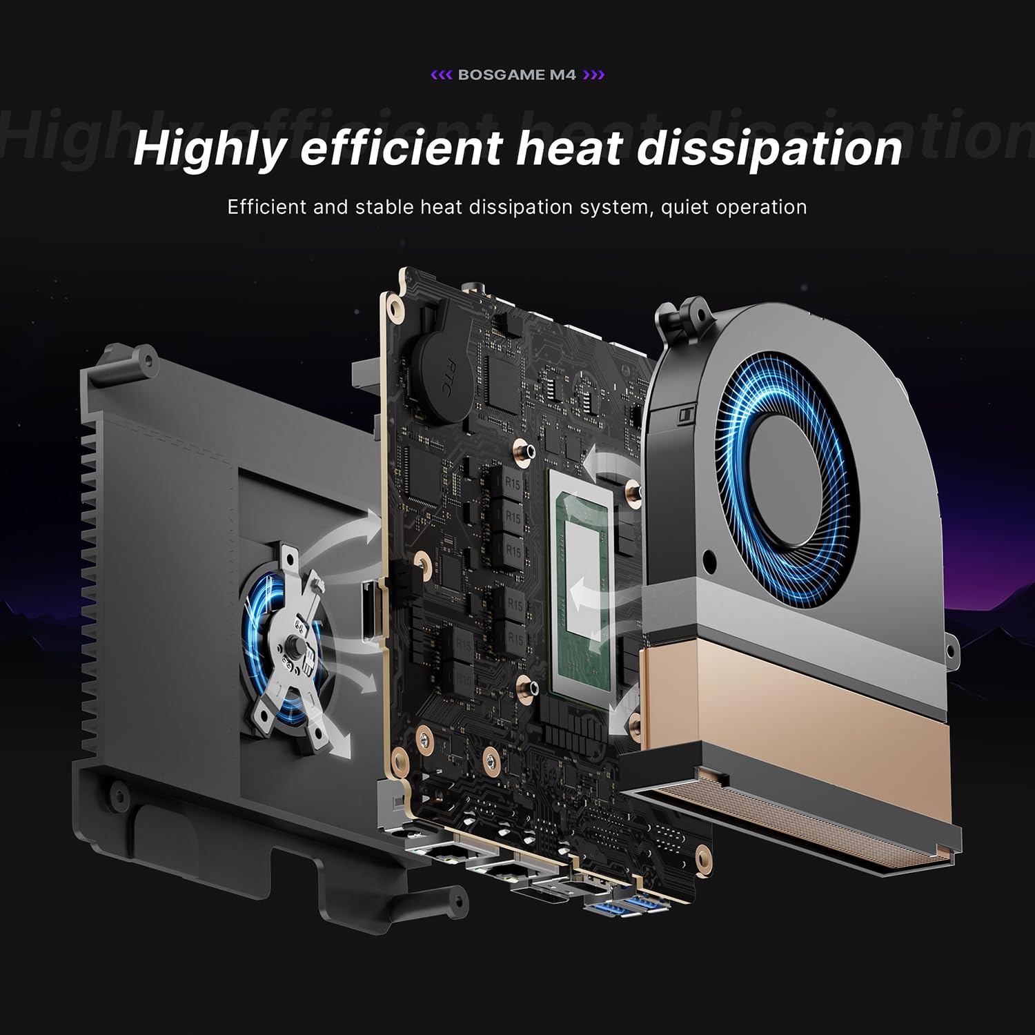 Amazon.co.jp: BOSGAME M4 Oculink Mini PC、AMD Ryzen 7 8745HS 