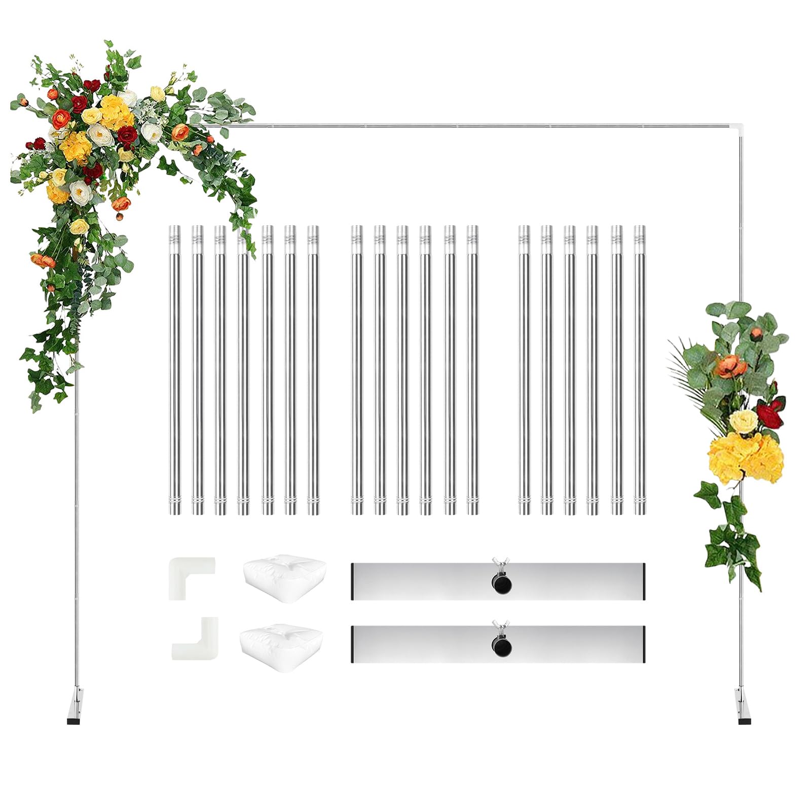 SANLIKE Kit Struttura Arco in Metallo per Palloncini, Decorazione Matrimoni | Supporto pratico e resistente, ideale per matrimoni, feste, celebrazioni ed eventi speciali