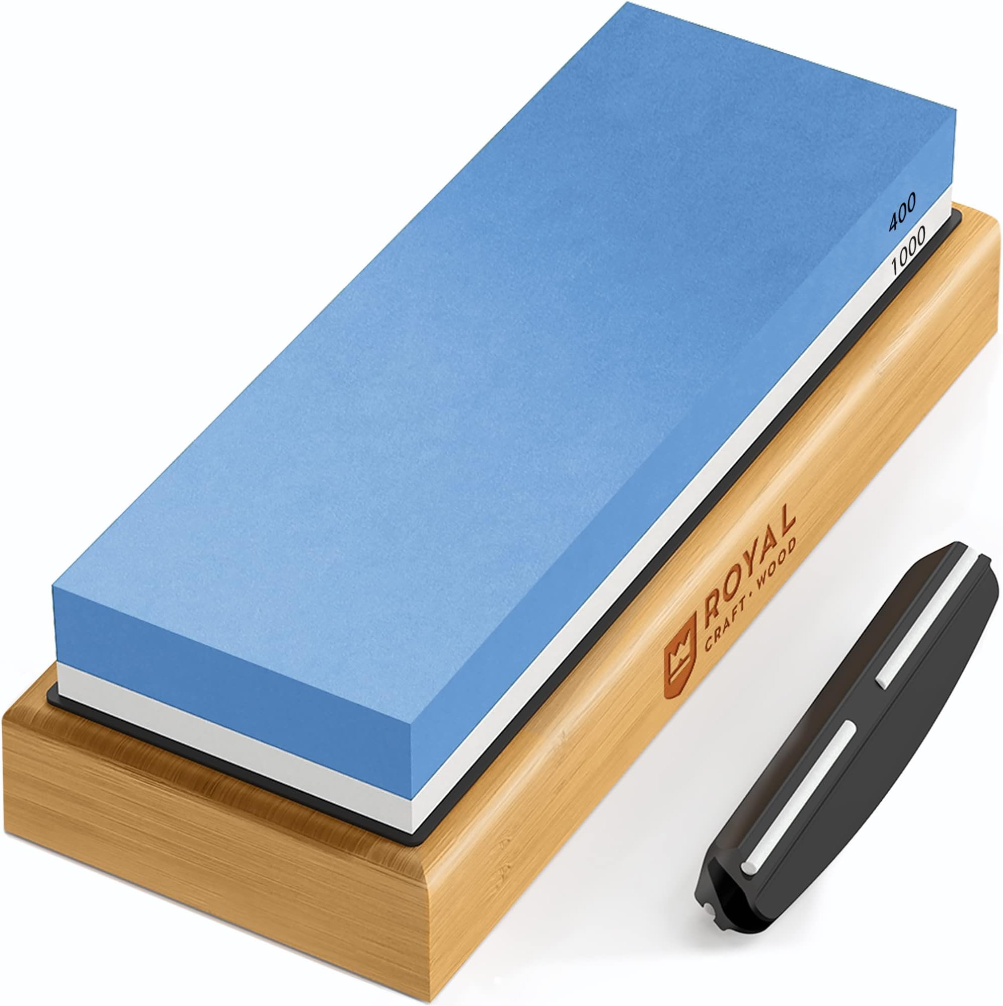 S SATC Whetstone 2IN1 Sharpening Stones 400/1000 Grits Knife Sharpening Stone, Wet