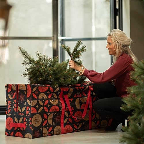 Tree Nest Bolsa de almacenamiento para árbol de Navidad, caja de árbol de Navidad de 9 pies para árboles artificiales desmontados, bolsas de