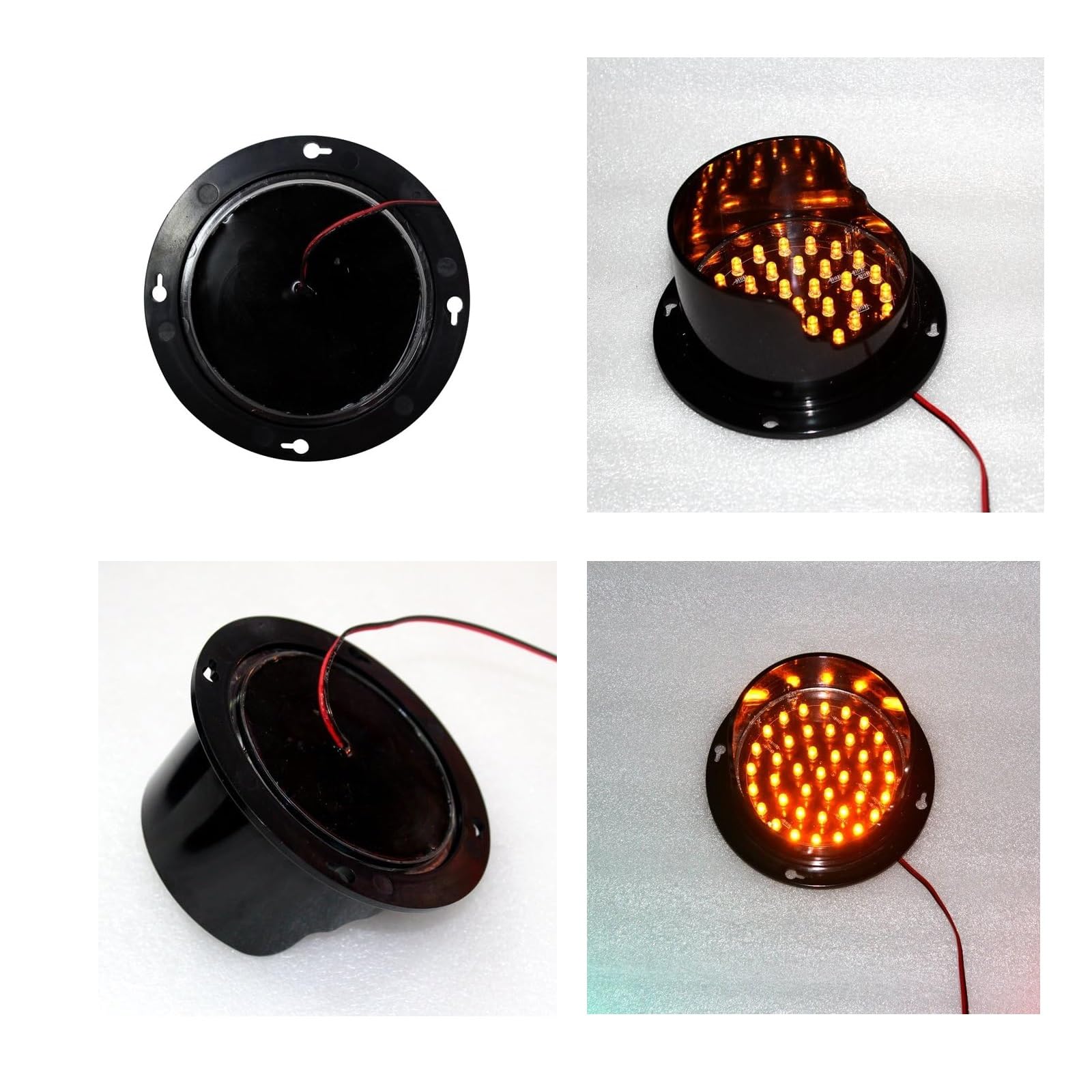 Sygnalizacja świetlna, wodoodporny pomarańczowy moduł świetlny LED 220 V, jednokolorowe światło sygnalizacyjne, klasa IP65, opcje 12 V/24 V, idealne do zastosowań przemysłowych, magazynowych i