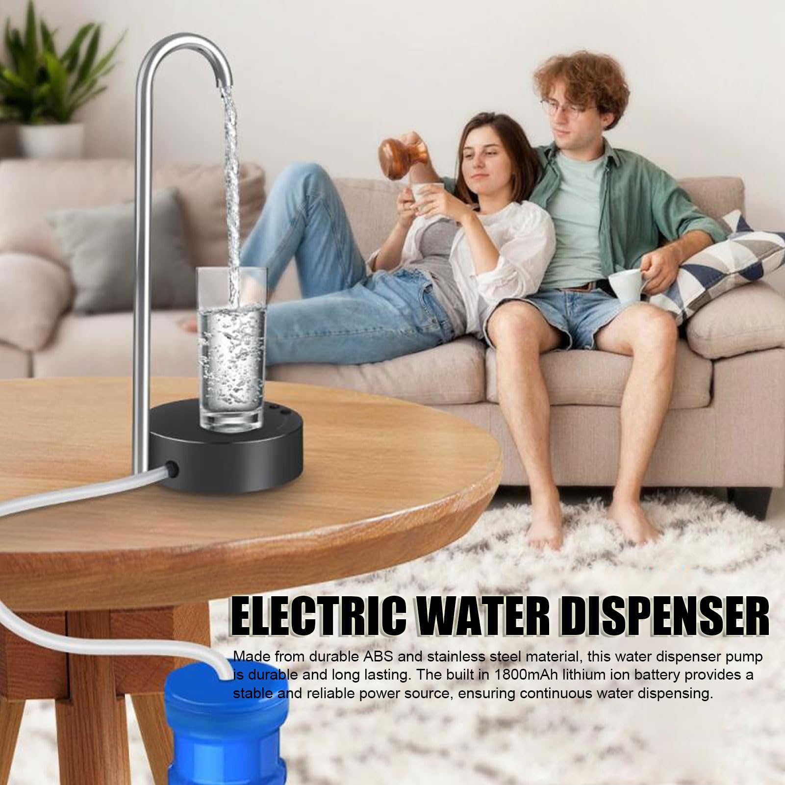 Dispensador de Agua de Escritorio, Dispensador Inteligente de Botellas de Agua de Escritorio, Bomba Automática de Dispensador de Agua Potable, Bomba Eléctrica de Botella de Agua