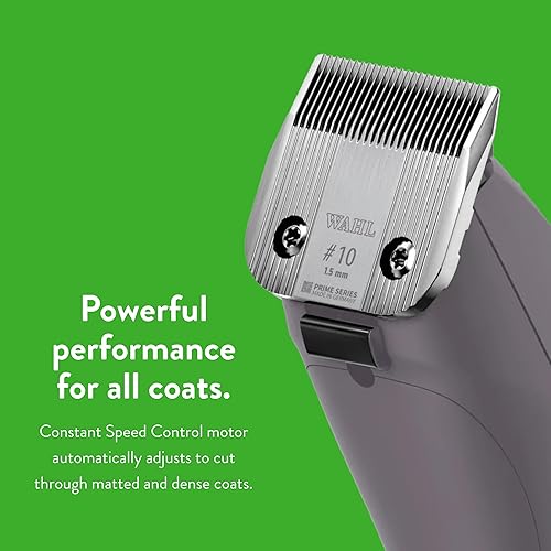 Miniatura 5 de Wahl Pro Animal KM10+ - Cuchilla con cable #10 Prime, tecnología pendiente de patente y diseño de carcasa texturizada, cortaúñas para gatos, perros