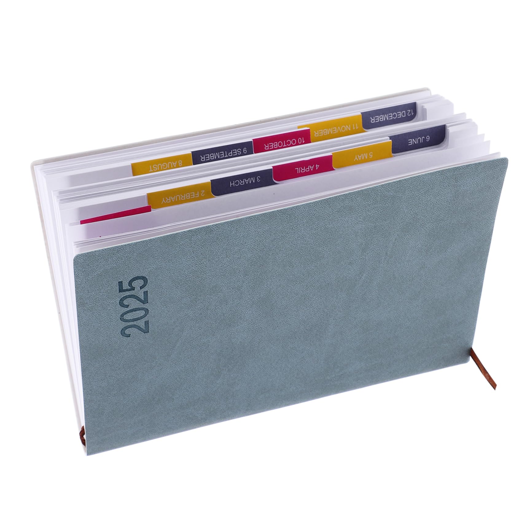 Angoily 3 Pezzi Agenda Planner con Copertina PU Taccuino Organizer Giornaliero e Annuale Leggero e Portatile per Casa e Ufficio Pianificazione e Organizzazione