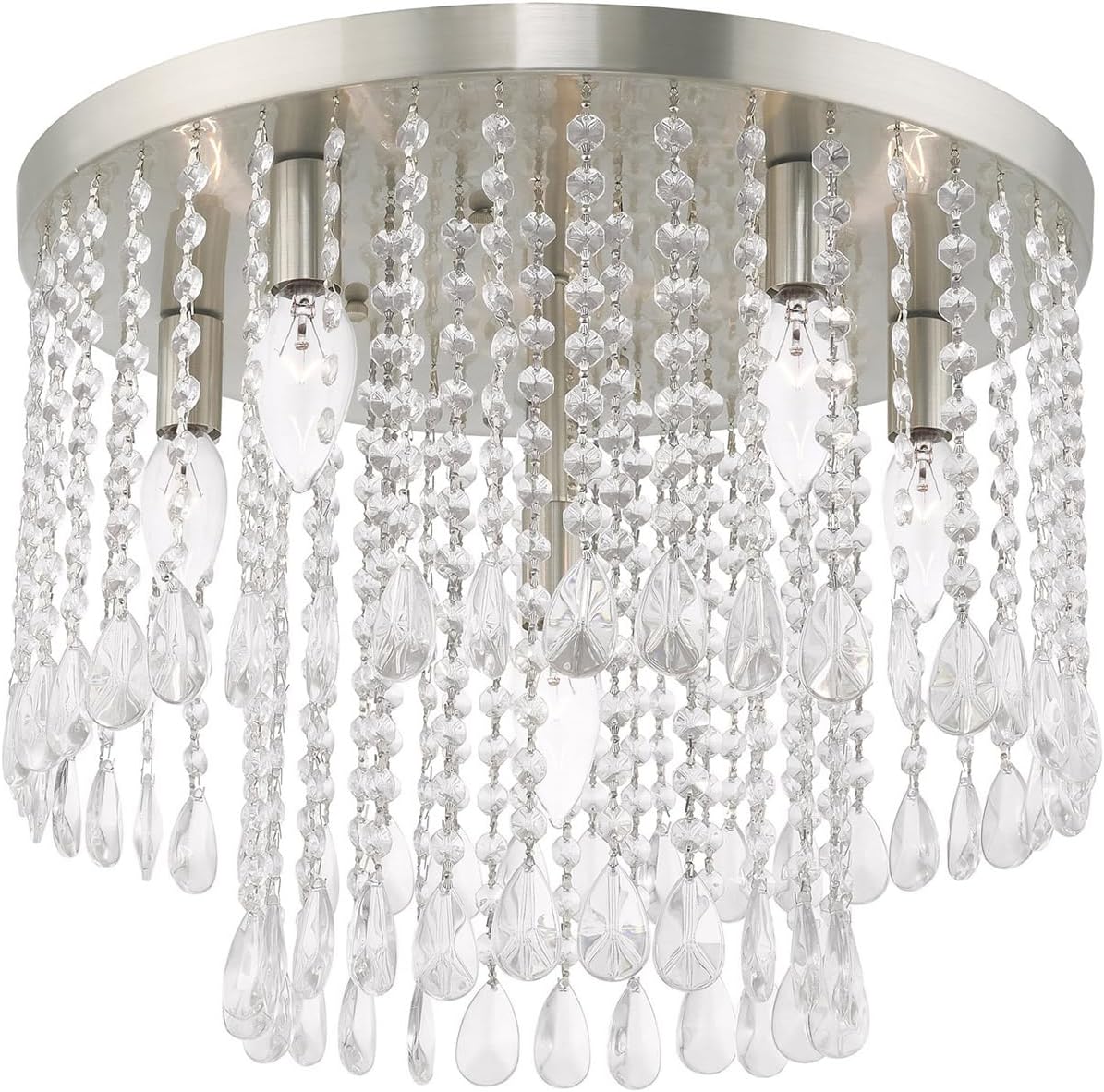 Livex Lighting 6 Lt Brushed Nickel Ceiling Mount