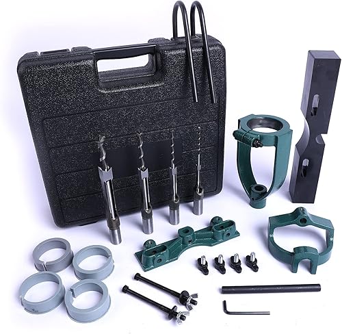 Accesorio de mortaja para prensa de taladro, juego de cinceles de agujero cuadrado de 4 modelos, herramientas de mortaja y espiga, kit de accesorios