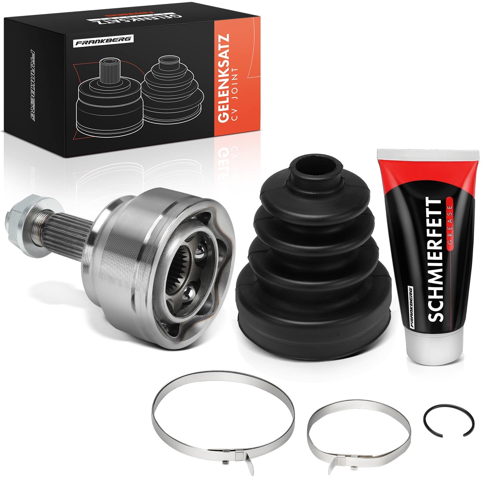 Frankberg Juego de juntas homocinéticas lado de la rueda eje delantero | VKJA5398; Compatible con: Bravo II 198, Plataforma plana/chasis Doblo 263, Stilo Van 192, Doblo MPV 263, Stilo 192