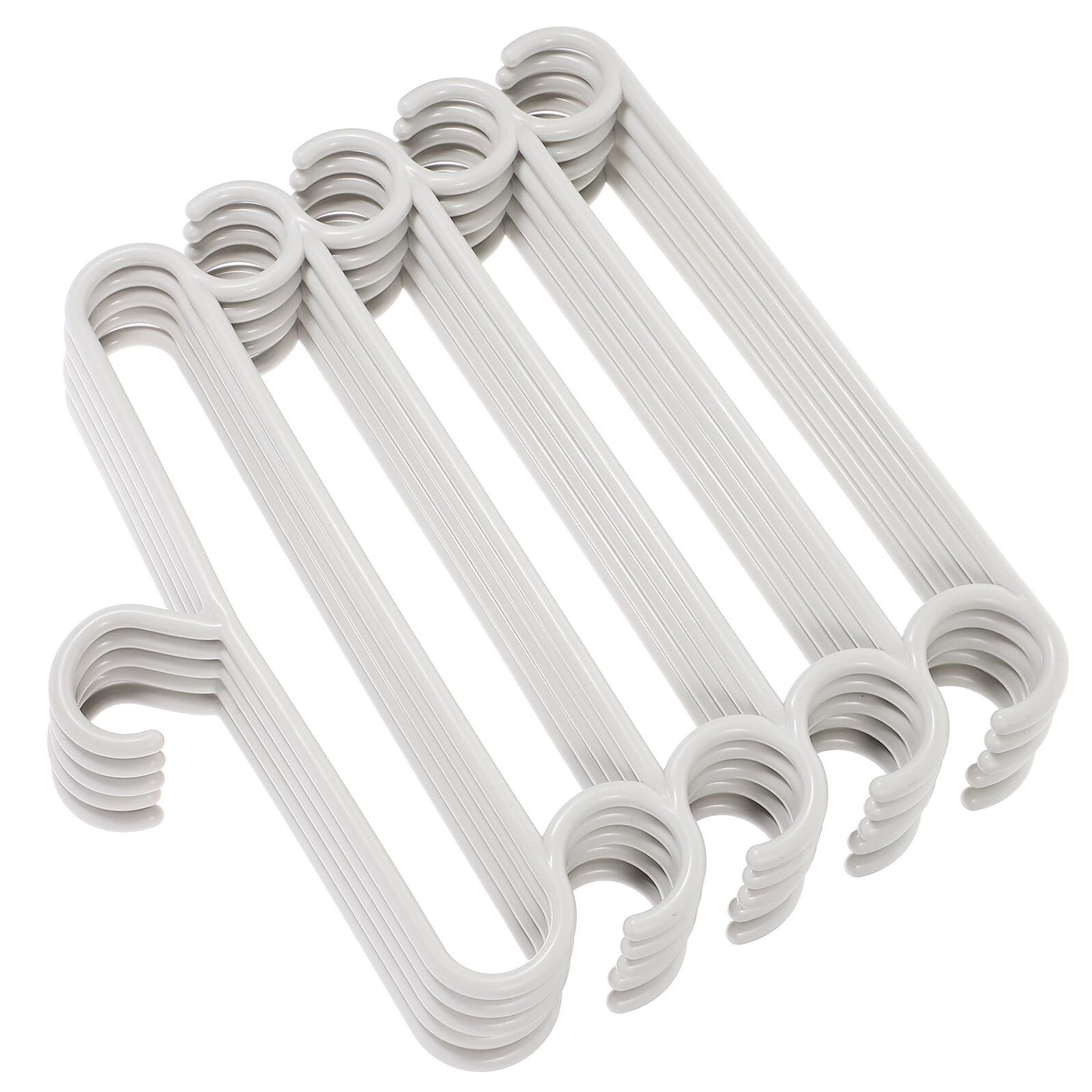 5stücke Mehrlagige Hosenbügel Platzsparende Kleiderbügel Knitterfrei Schalbügel Krawattenhalter Mehrzweckbügel für Zuhause Hohe Belastbarkeit Einfach zu Bedienen
