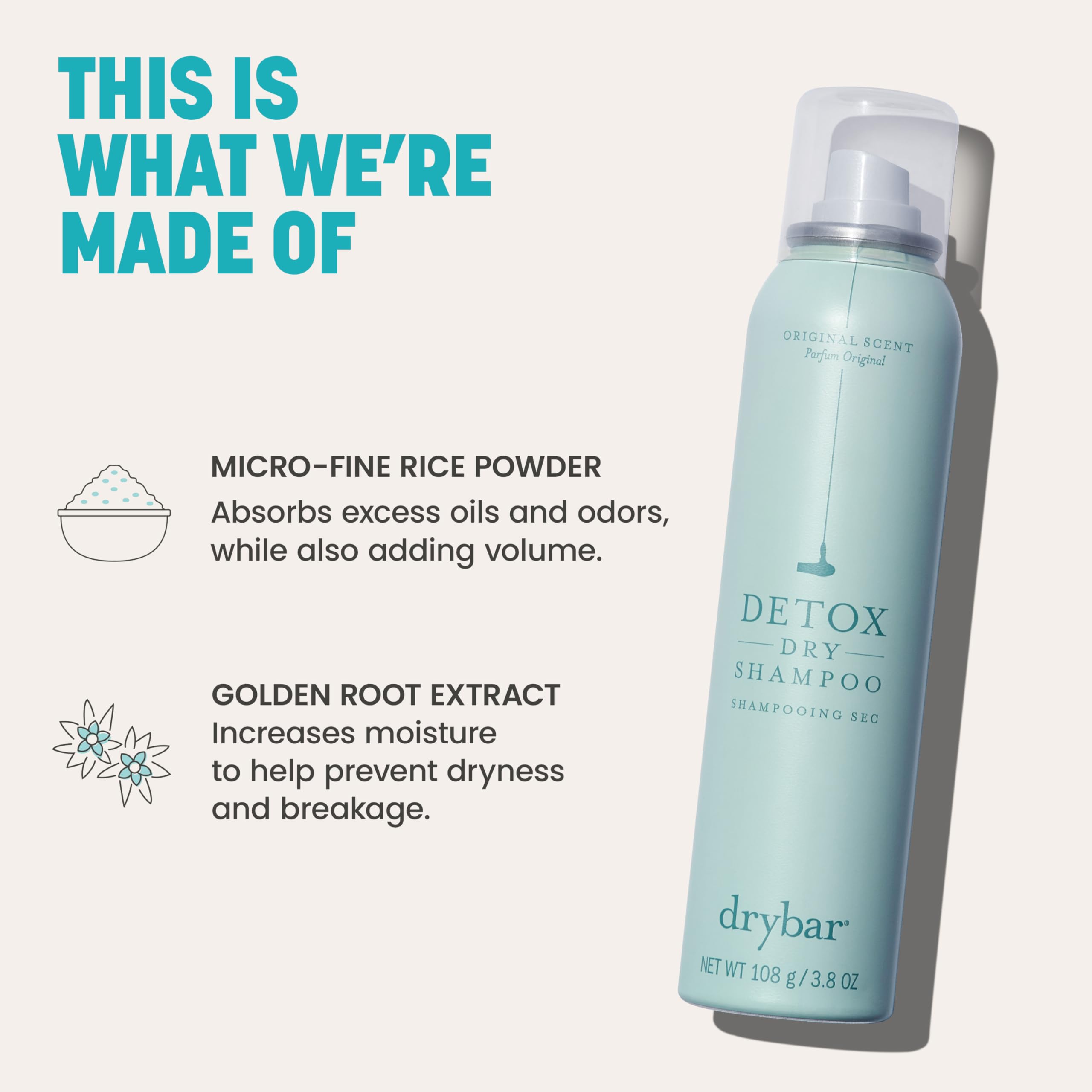 The Clean Sweep Detox Duo Kit - Holiday Gift Set, Dry Shampoo Twin Pack - Coconut Colada and Original Scent - Two 3.8 oz cans