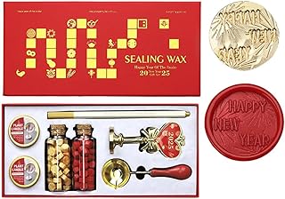 Juego de sellos vintage con accesorios para adornos de sobres de sellos, juego de sellos vintage para festivales de primavera