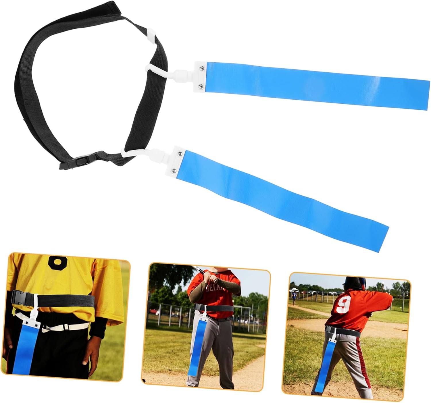 POPETPOP Football Flag Belt Set Waist Flags for Outdoor Games for Parties Family Reunions and Youth Training Activities