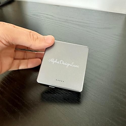 Miniatura 2 de AlphaDesignLuxe Banco de energía magnético de 10000 mAh de carga rápida inalámbrica 15 W USB-C 20 W Mag-Safe para iPhone Samsung Huawei Xiaomi Oppo