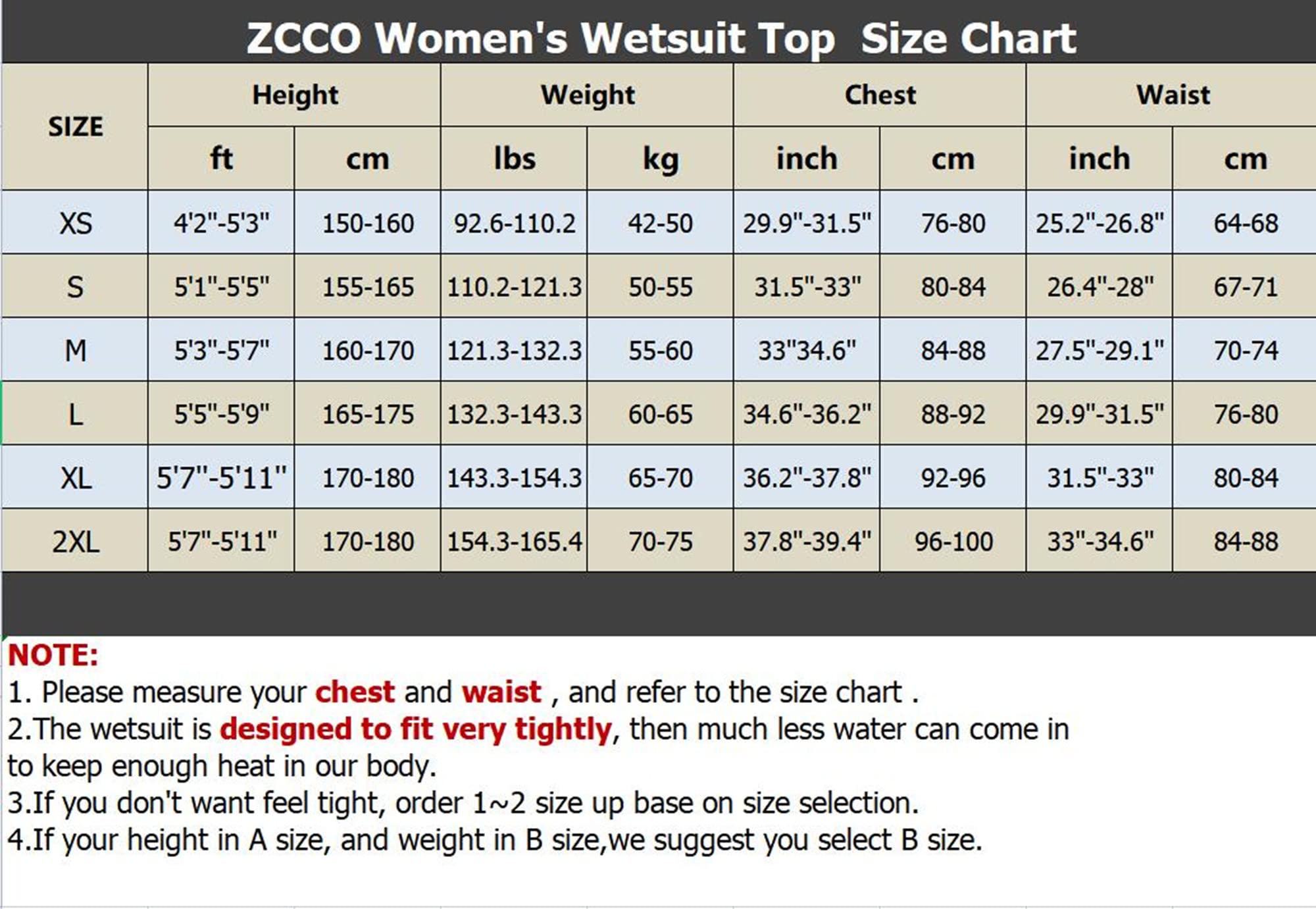 Traje de Neopreno 1.5mm/3mm Chaqueta con Cremallera - Chaqueta de Buceo de Manga Larga para Hombres y Mujeres para natación, Buceo con Tubo, Submarinismo y Surf