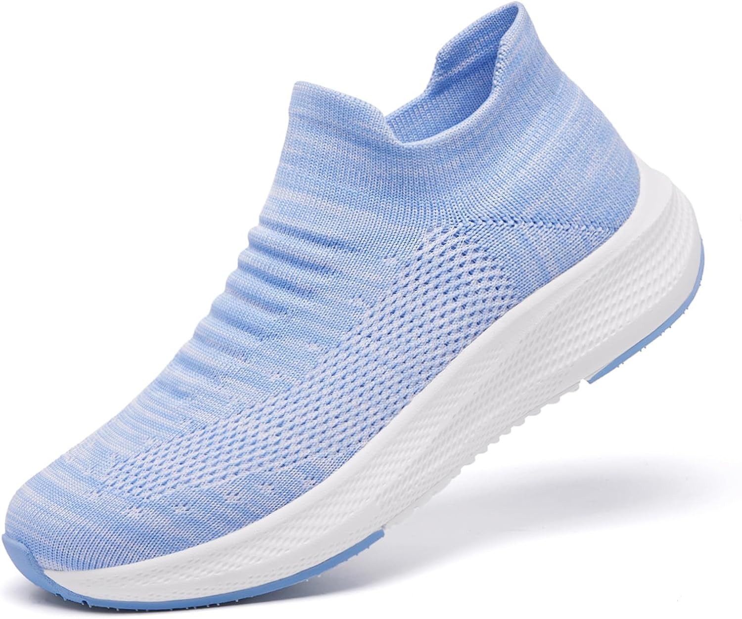 SHULOOK Womens Slip on Walking Shoes Comfort Lightweight Breathable Sock Shoe Non-Slip Mesh Casual Fashion Tennis Running Sneakers