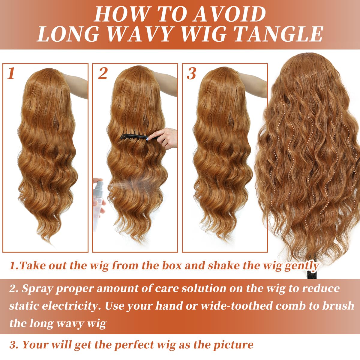 Synthetic Lace Front Wig 13x4 HD Lace Pre-Plucked 26 Inch Wavy