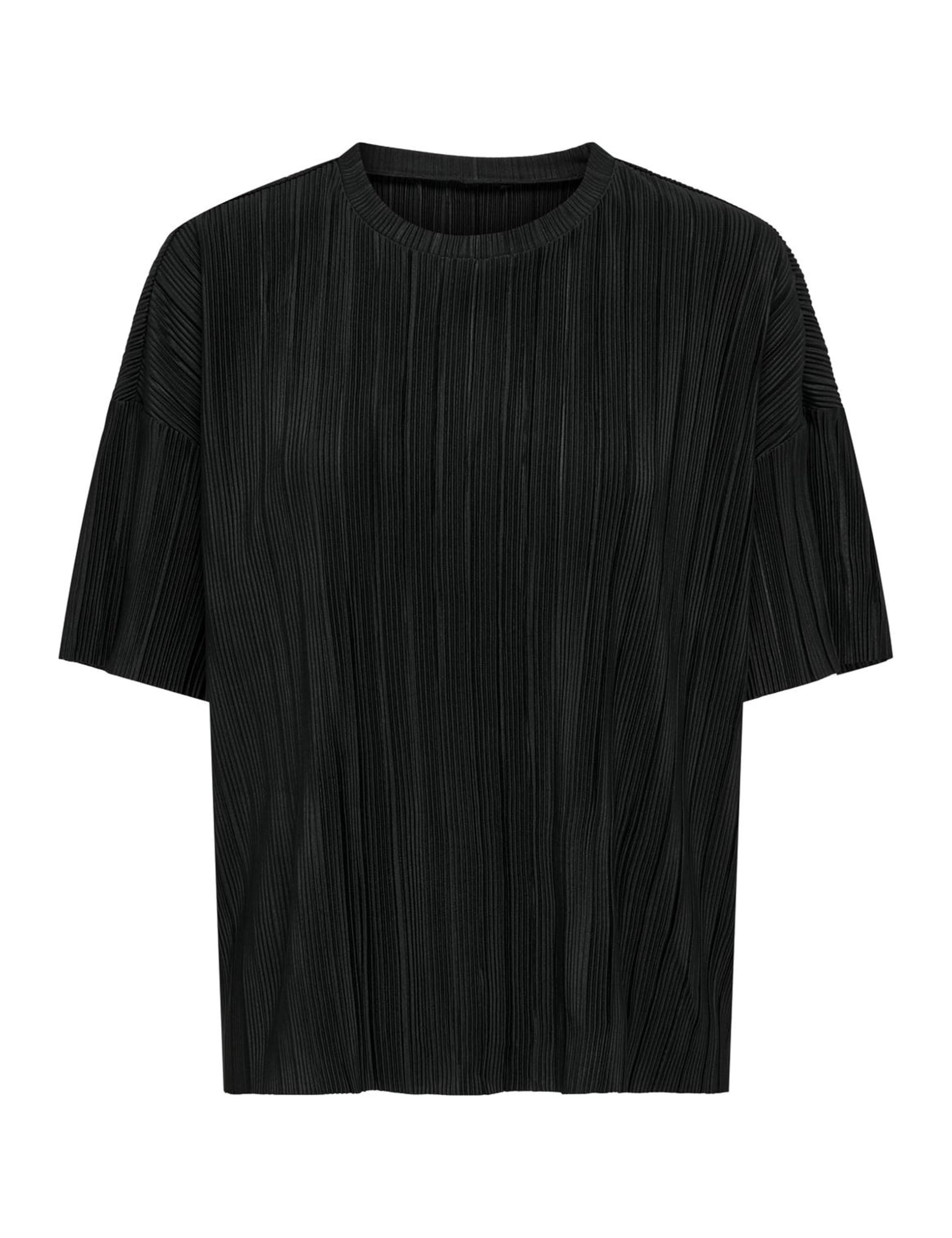 ONLY Carmakoma Carravenna S/S Plisse Top JRS Noos, Black, L