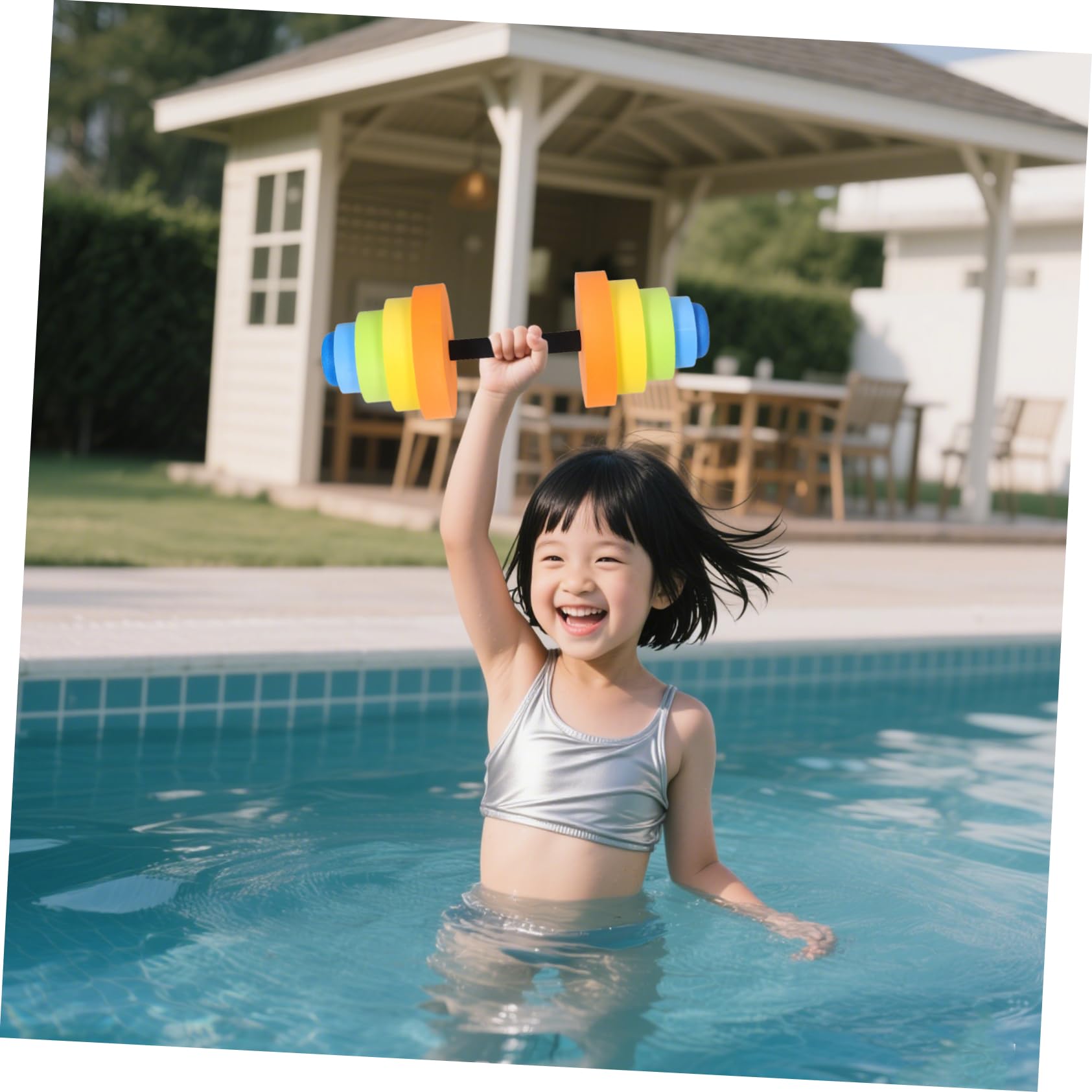 ERINGOGO Manubri Acquatici per Allenamento Nuoto in Eva, 1 Pezzo | Adatti ad Acquagym e Yoga, Uso Unisex per Donne e Uomini, Attrezzatura Multiuso per Routine Fitness