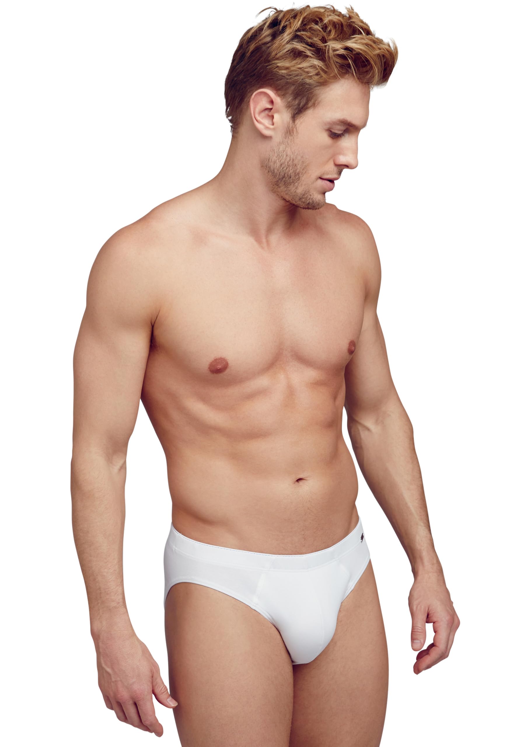 Jockey Men's Modern Stretch Brief, White, M