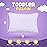 Utopia Bedding Toddler Pillow (Lavender, 2 Pack), 13x18 Pillows for Sleeping, Soft and Breathable Cotton Blend Shell, Small Kids Pillow Perfect for Toddler Bed and Travel (Intended for Age 2 and up)