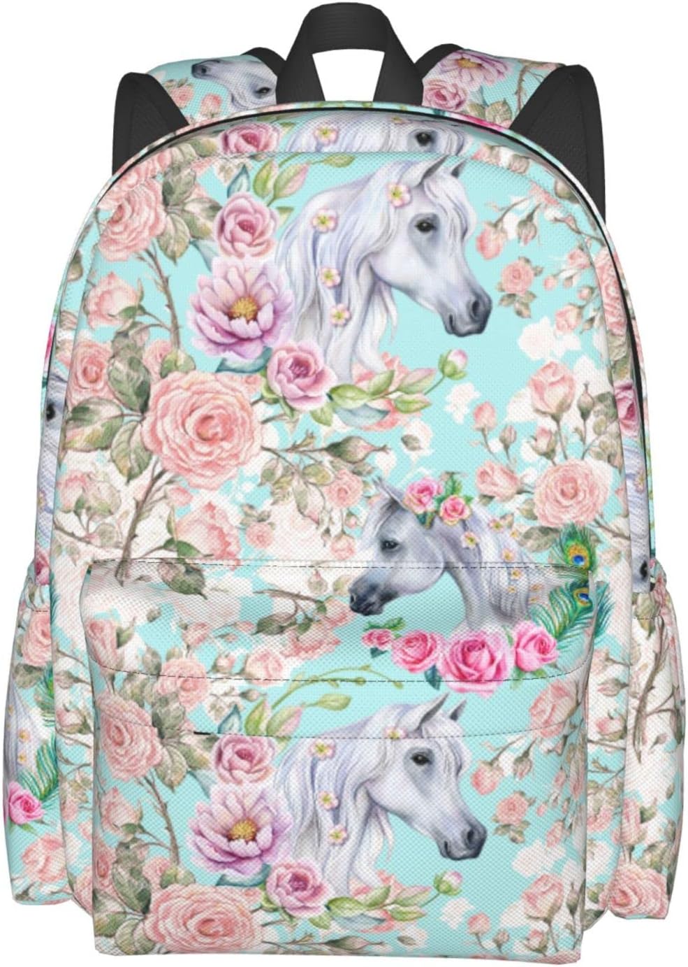 YISHOW The Axolotl Kawaii Classic Backpack With Adjustable Padded Shoulder Straps For College Travel Work For Men Women
