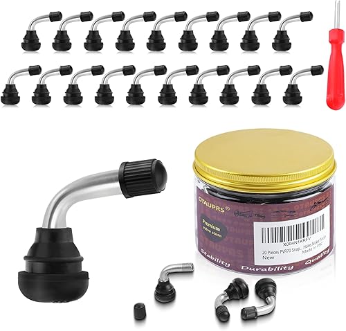 Vista 10 de Vástago de válvula de neumático PVR70, vástago de válvula de neumático de motocicleta, vástago de válvula de 45 grados, vástago de válvula