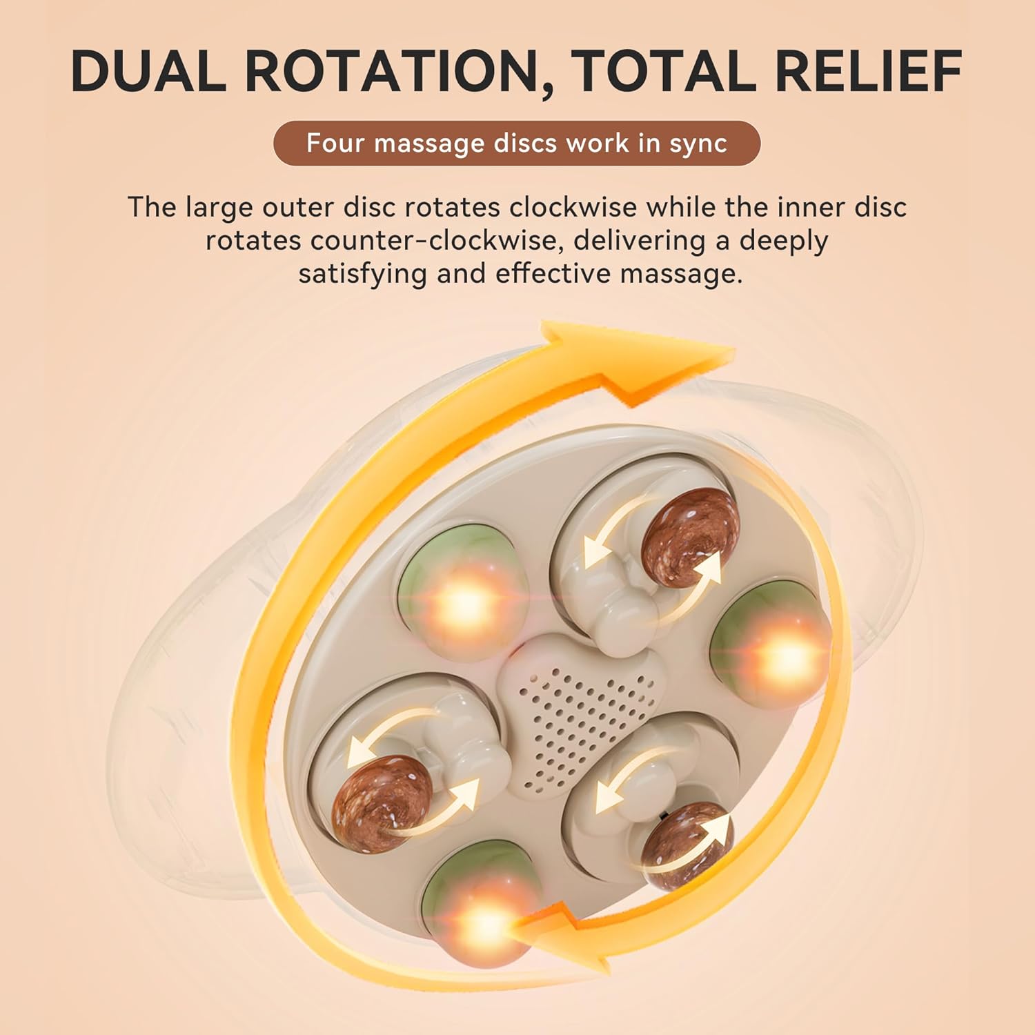 Abdominal Massager with Heat, Stomach Massager for Digestion, Belly Cellulite Massage for Flattening Belly, Four Massage Discs Work in Sync, Relieves Gas, Constipation, or Period Cramps - Image 3