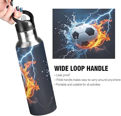 Vista 66 de Kcldeci Unicorn Rainbow Galaxy - Botella de agua deportiva de 20 onzas, tapa de pajilla, a prueba de fugas, aislamiento al vacío, botellas de agua