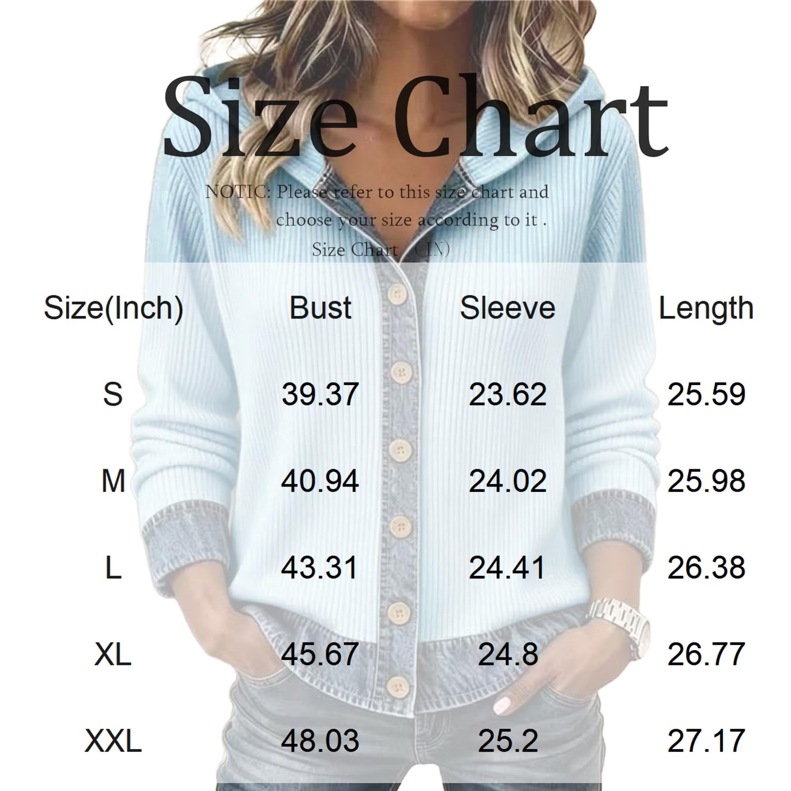 Generisch Strickjacke Damen Mit Kapuze Jeansjacke Patchwork Jacket Jeans