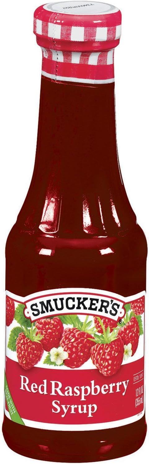 Smuckers, Natural Syrup Red Raspberry Natural, 12 OZ (Pack of 6)