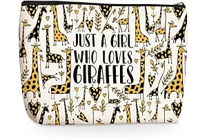 Charming Giraffe Makeup Bag: An Adorably Giraffic Accessory