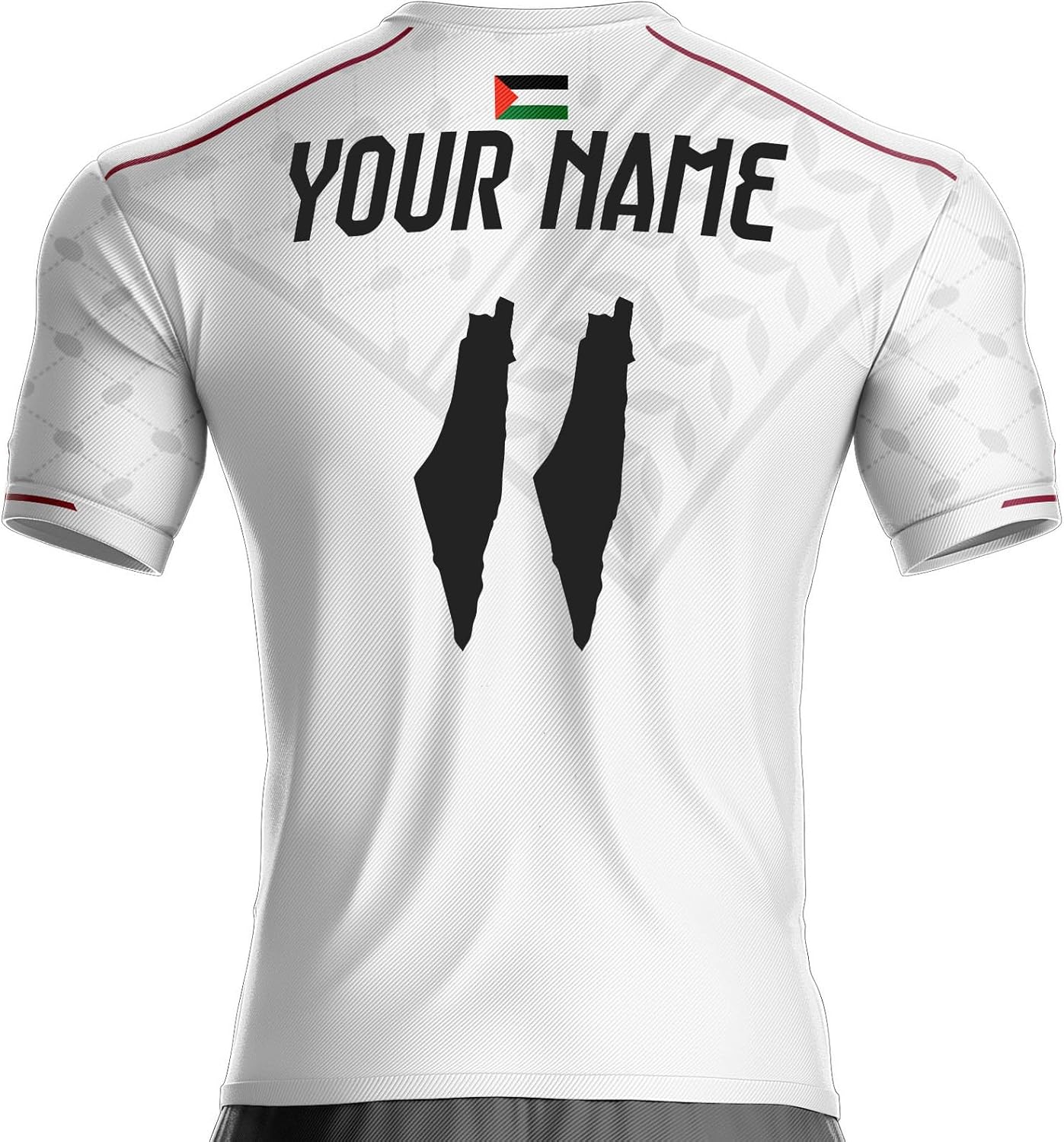 Palestine PL-347 Football Jersey Palestinian Flag