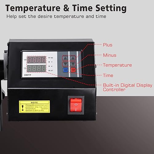 Miniatura 6 de Yescom Máquina de prensa de calor de tapa de hierro de escritorio de 5 1/2 "x 3" con abrazadera de montaje Sombrero de béisbol Sublimación de