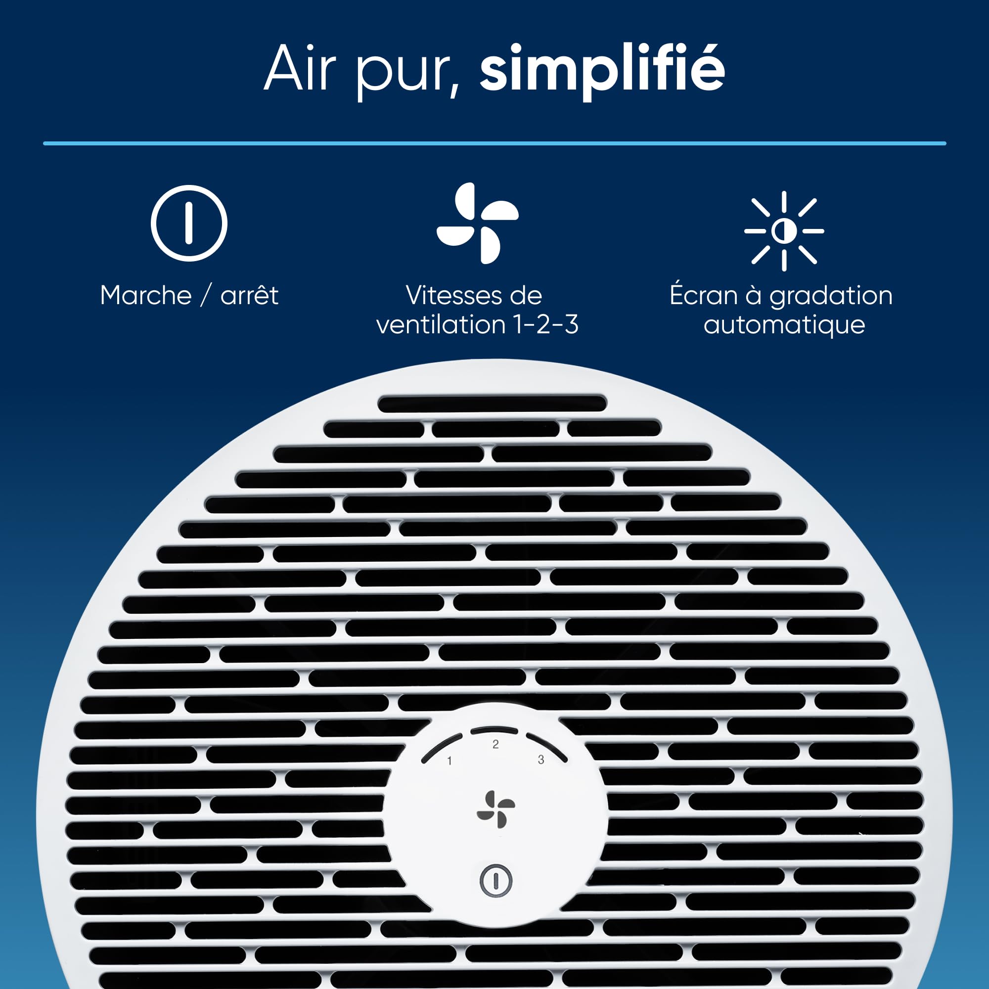 BLUEAIR Mini purificateur d'air, élimine 99,97% de la poussière, du pollen et de la fumée, silencieux et portable pour la chambre à coucher et le bureau, purificateur d'air Blue Pure Mini Max