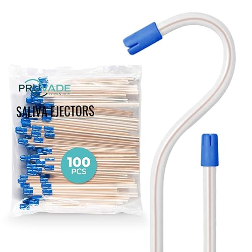 Eyectores de saliva dental, paquete de 100, puntas de válvula flexibles suaves, eyectores de succión desechables para cuidado bucal, elimina agua,