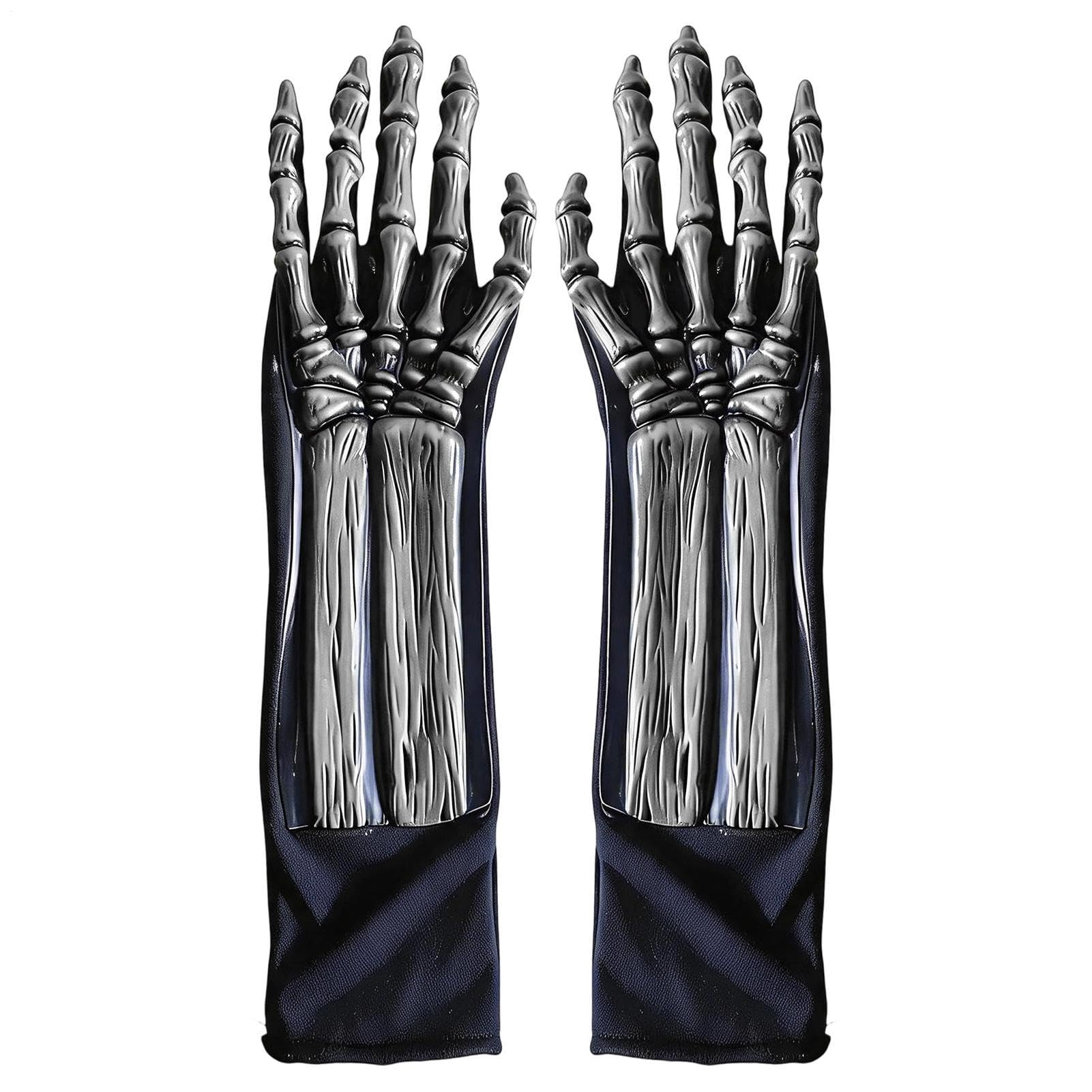 Halloween Gloves Full Finger Soft Spooky Dark Horror Party Favors