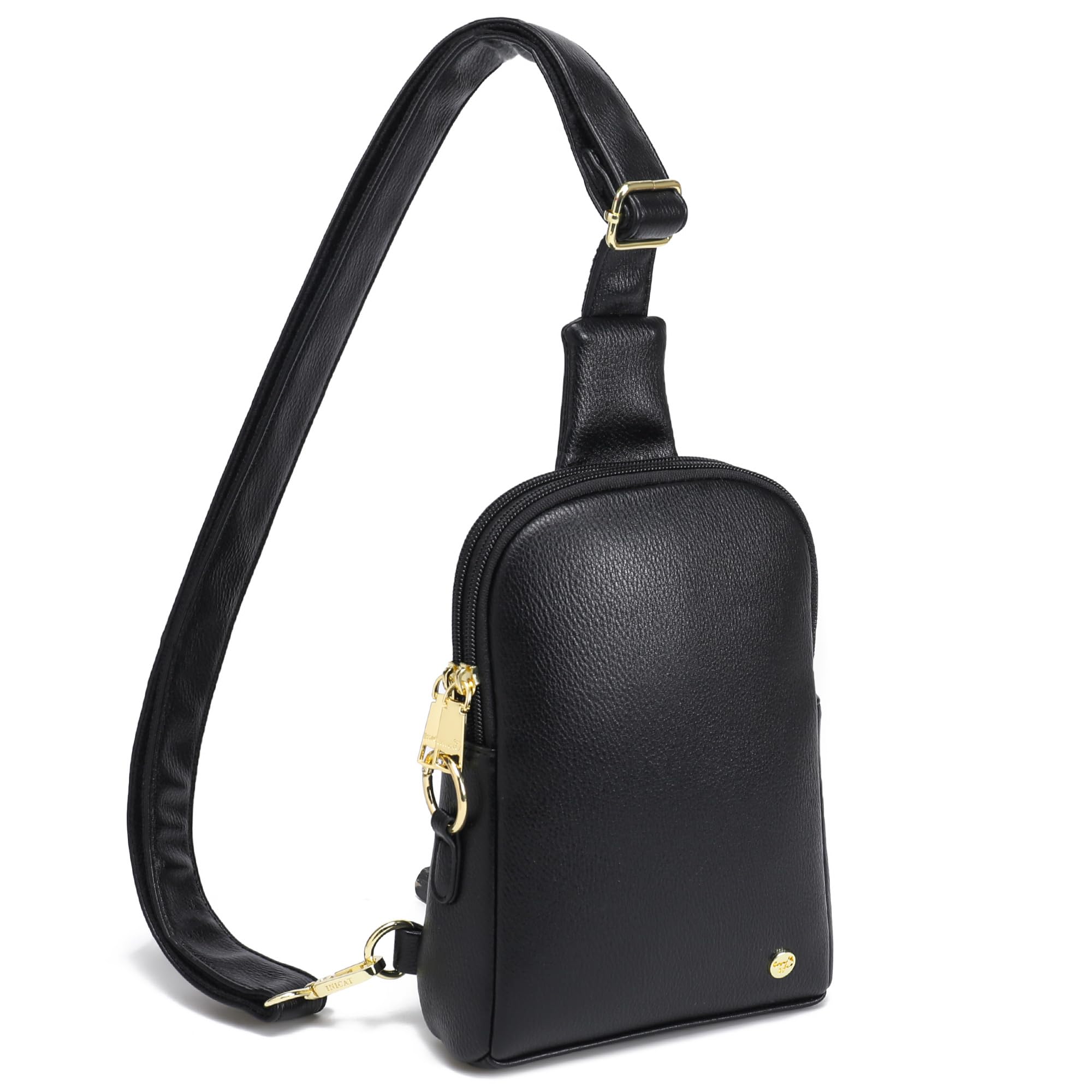 INICATTravel Small Sling Bag Faux Leather Crossbody Bags Purses Women Fanny Packs Cross Body Bag for Woman Gifts
