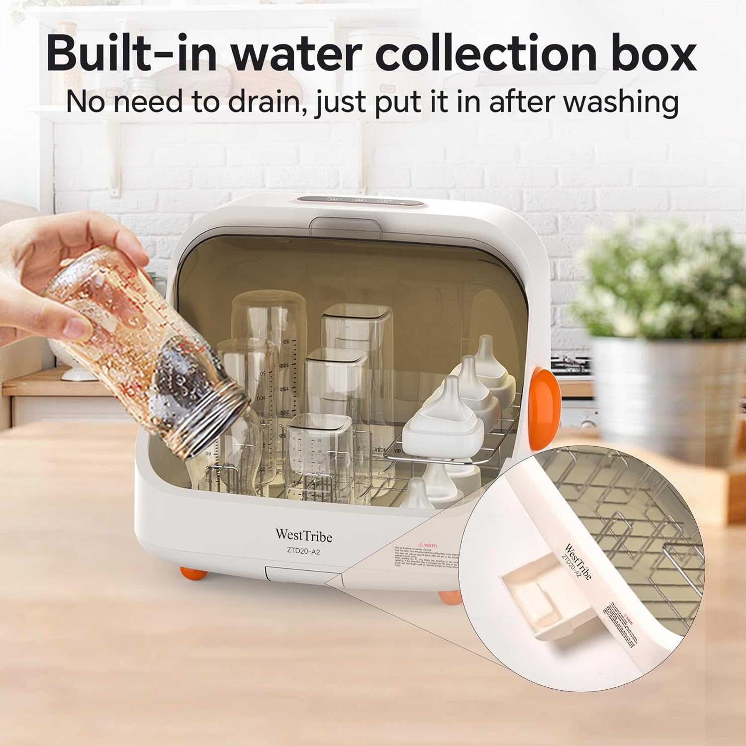 Baby Bottle Sterilizer and Dryer – UV Sterilizer 20L Large Capacity, Hot Air Drying, UV Sanitizer Box, No Need to Clean Regularly.UV Light Sanitizer Box .Sanitizer Machine.