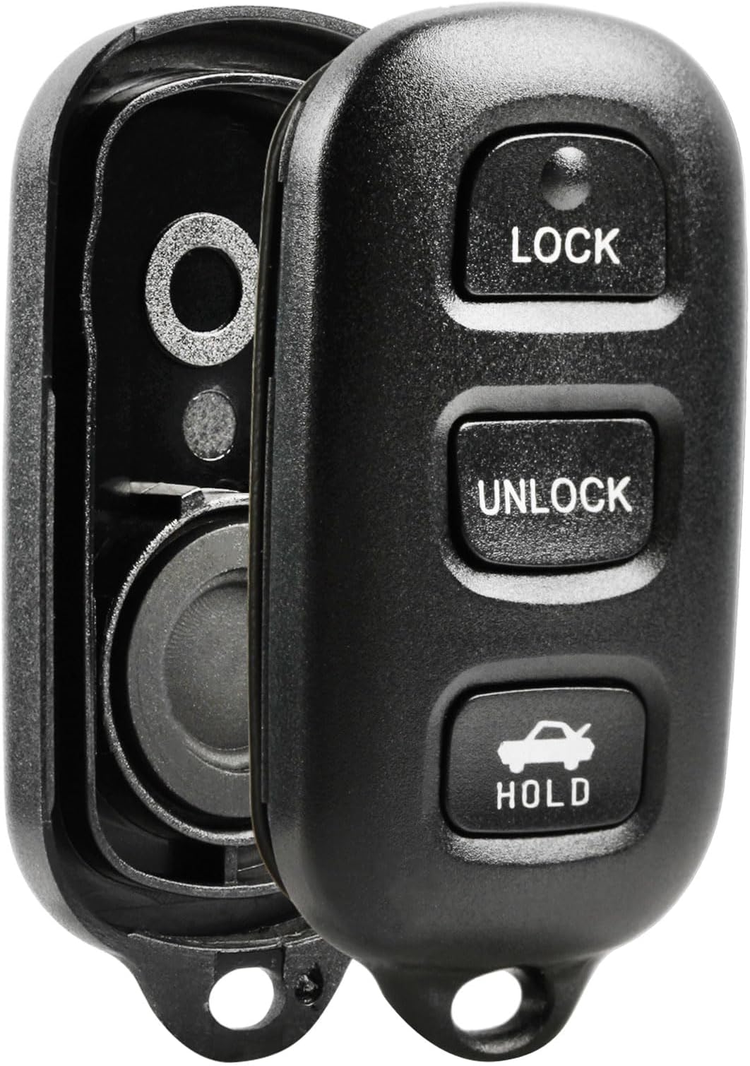 Key Fob Keyless Entry Remote Shell Case & Pad fits Toyota Camry Corolla Matrix Sienna Solara / Pontiac Vibe (GQ43VT14T)